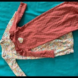 Newborn girls CARTERS sleep gowns.